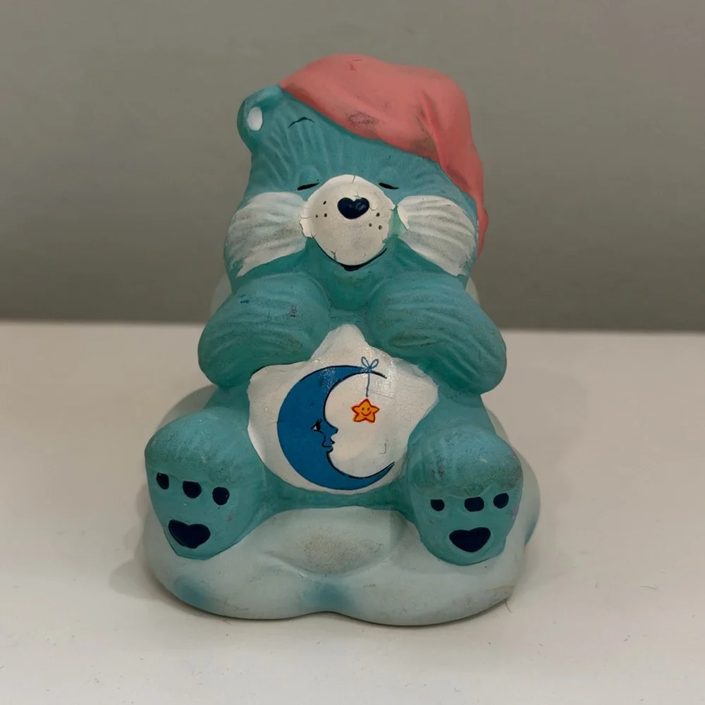 Vintage 1984 Care Bears‎ Bedtime Bear #53236 Ceramic Figurine American Greetings